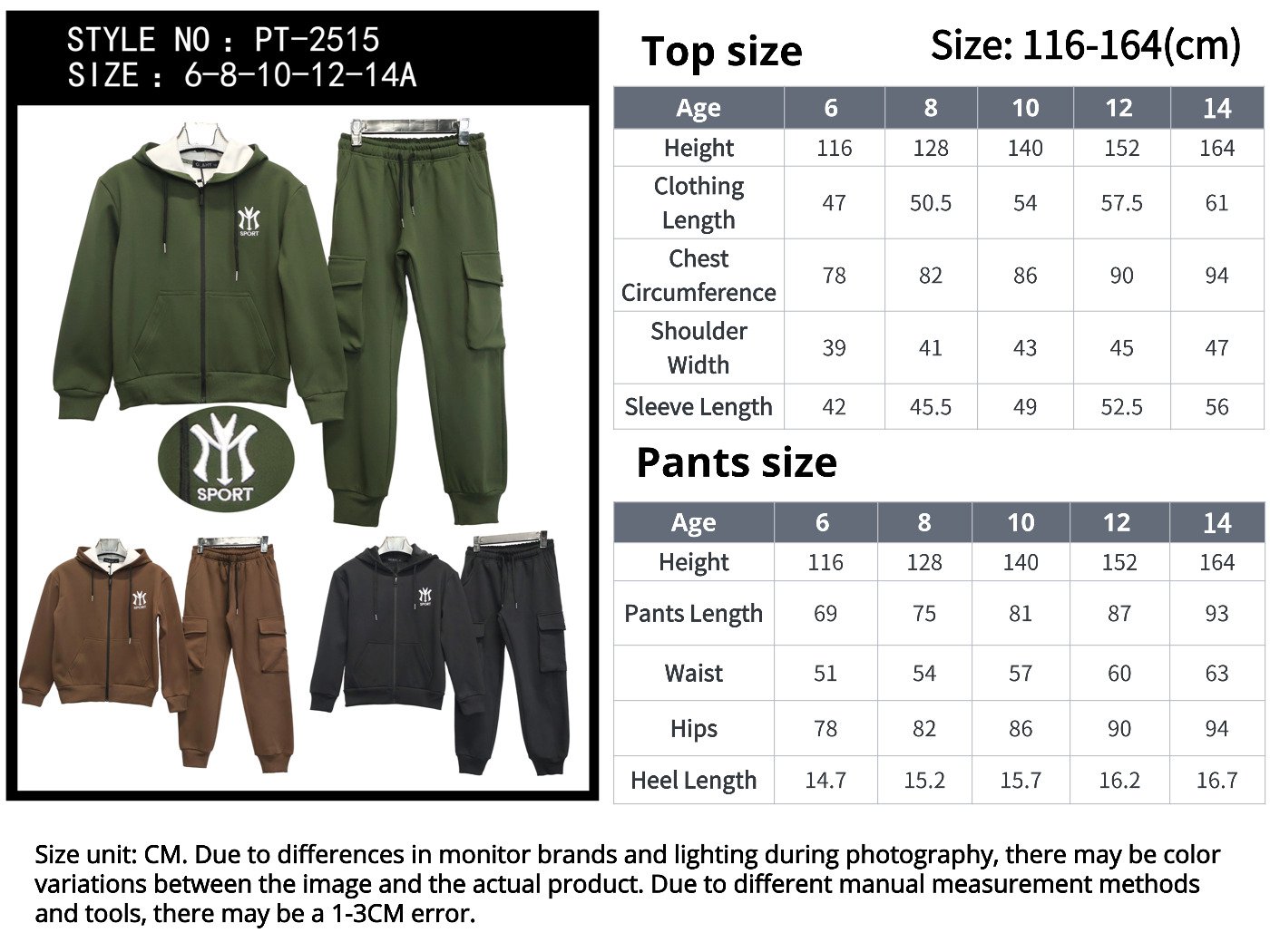 custom Sweatshirt size