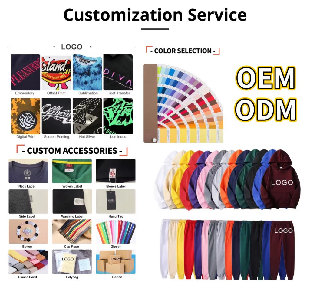 heyisenlin custom hoodie mannufacturer custom service