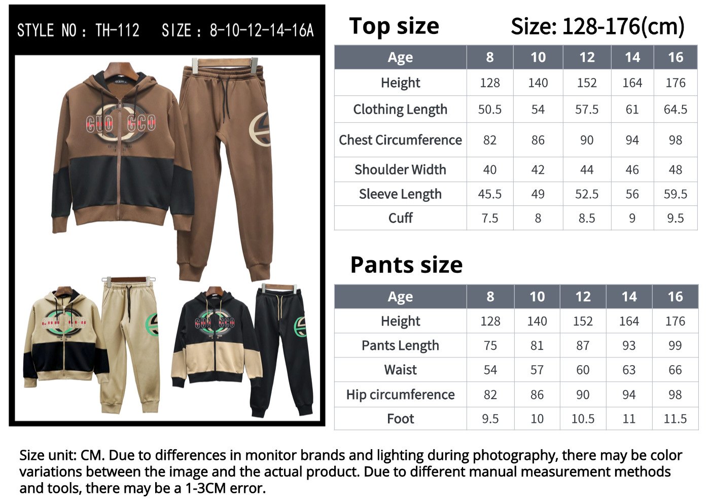 Custom Hoodie Sweatshirt Manufacturer size