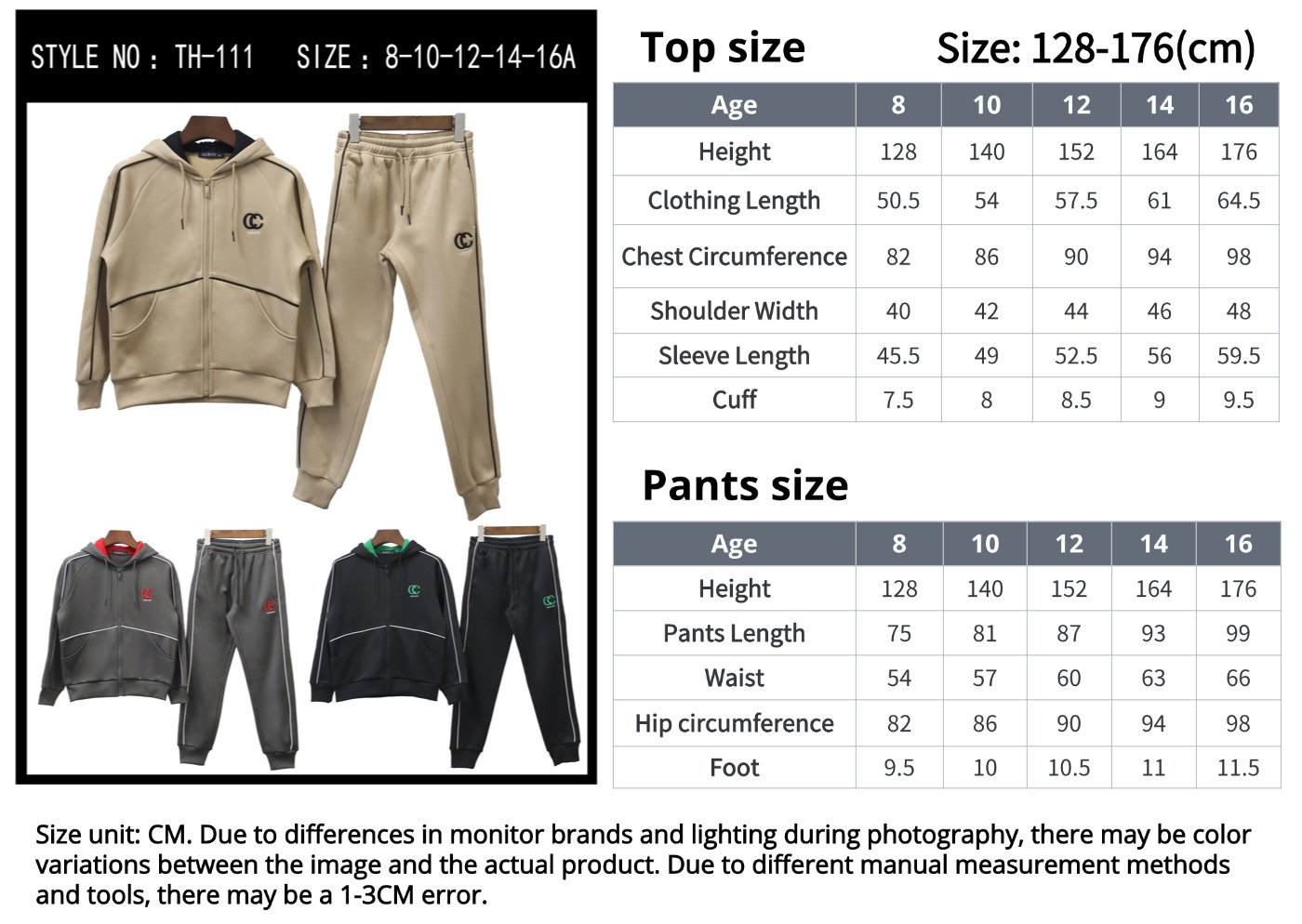 High Quality Custom Hooded Sweatshirt size