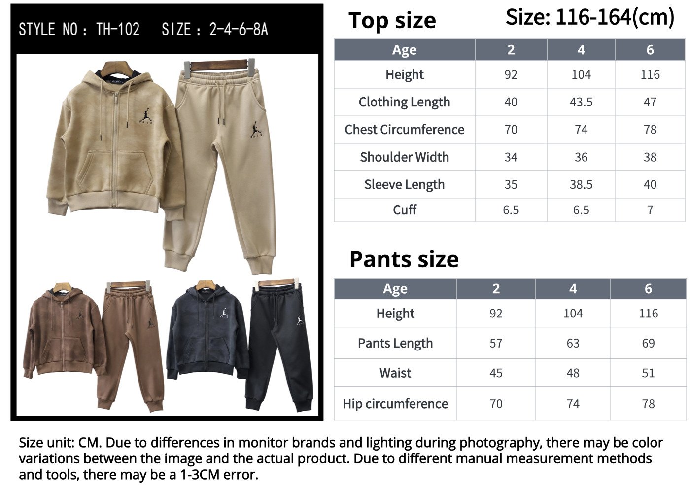 Kids Mens Hoodies size