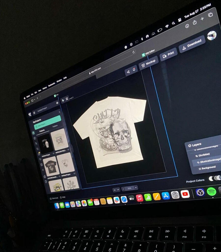 custom design t shirt set