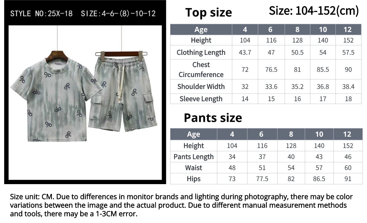 Custom Kids Shirt Printing Manufacturer size