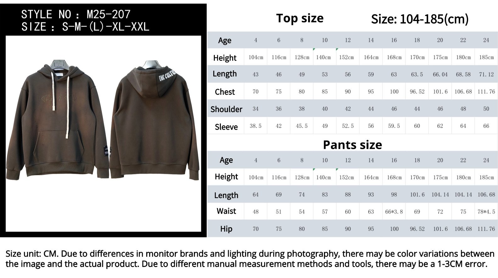 Wholesale Men Custom Sweatshirt size
