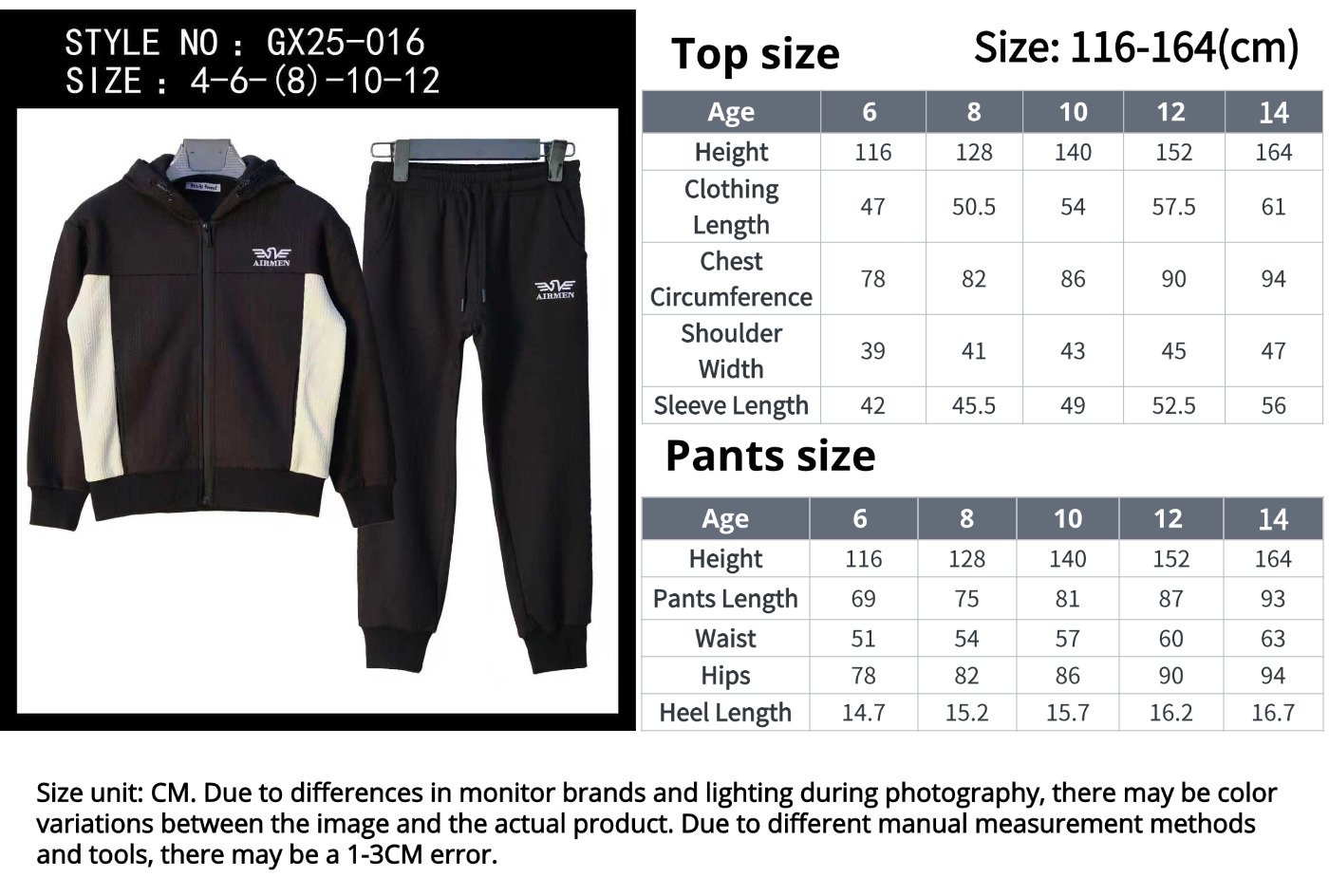 Top 1 Custom Hoodie Suppliers size